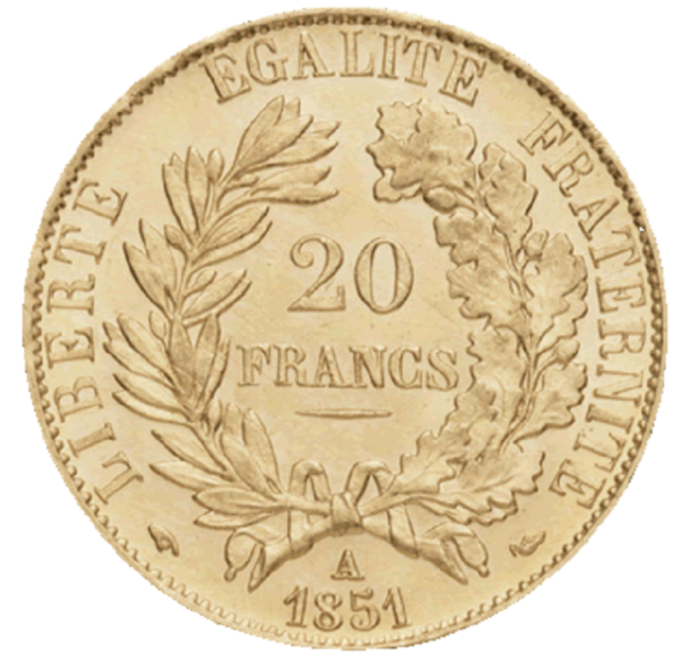 20 Francs Or Ceres Revers