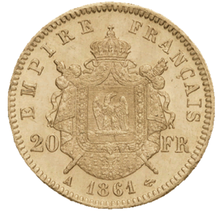 20 Francs Or Napoleon III Laure Revers